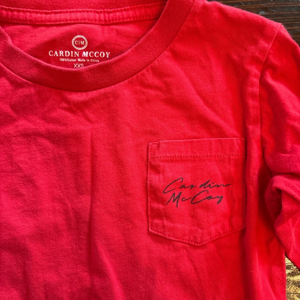 Cardin McCoy Red Holiday Dog Long Sleeve Tee - Picture 3 of 6